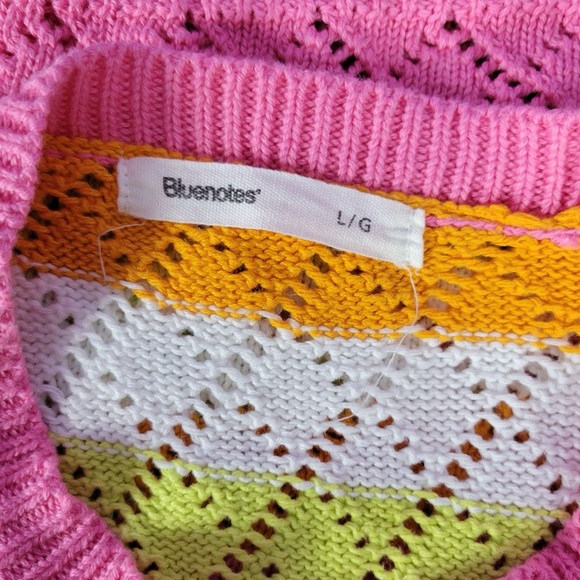 Bluenotes Striped Cotton Vest - Picture 3 of 3